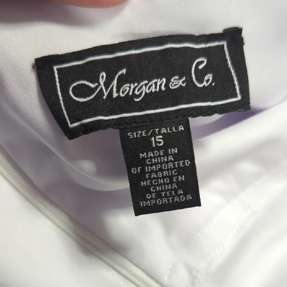 Morgan & Co. White Sequin Gown - Picture 4 of 7